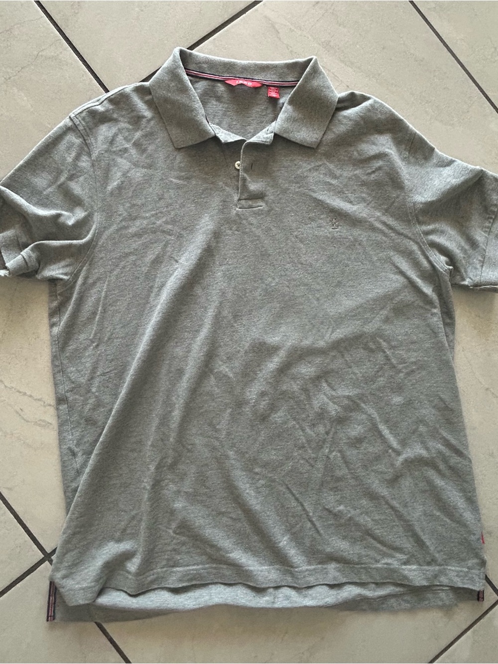 Izod Boy’s Heather Gray Polo - Casual Coastal Staple Size XL Classic SS - Picture 2 of 5
